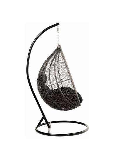 Korb Hängesessel Solea mit Gestell + Kissen Hängestuhl Lounge Hängekorb Sessel