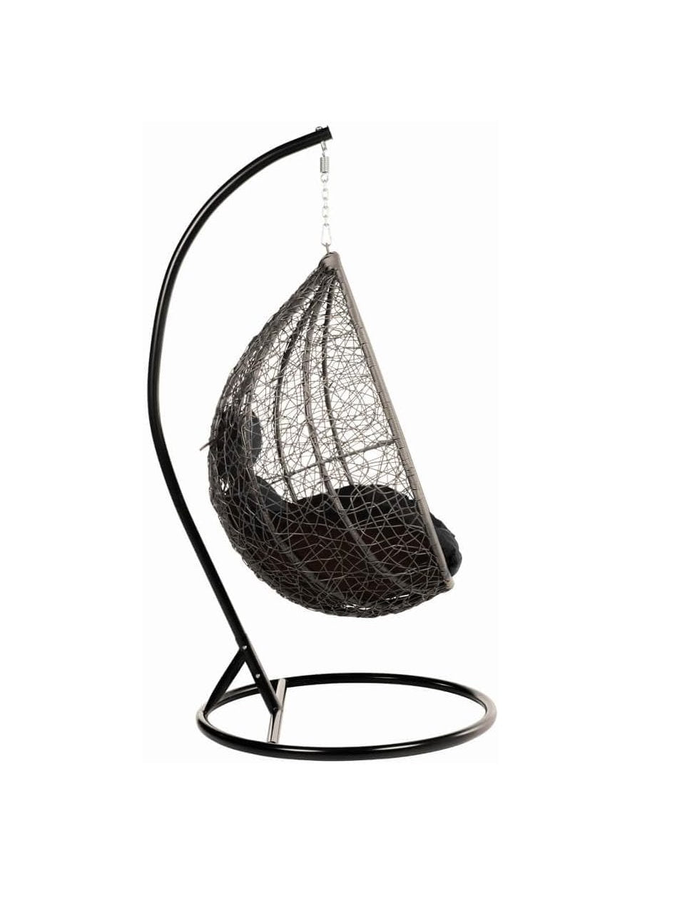 Korb Hängesessel Solea mit Gestell + Kissen Hängestuhl Lounge Hängekorb Sessel