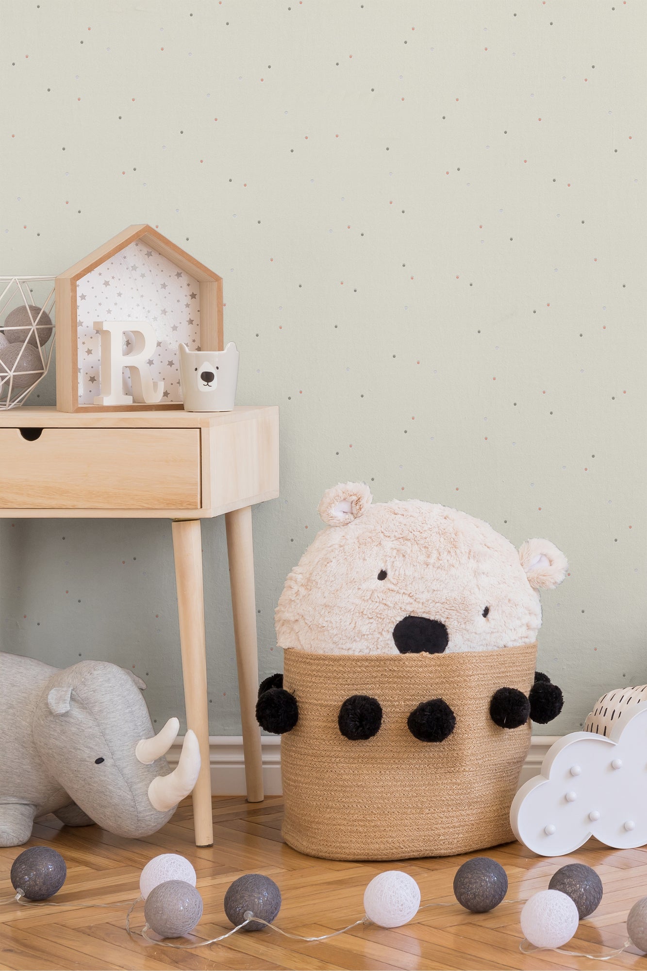 A.S. Création Tapeten mit Punkten Weiß Vliestapete 219466 Wandtapete