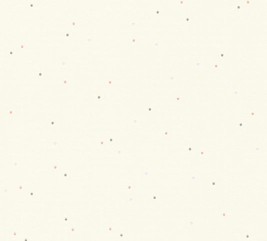 A.S. Création Tapeten mit Punkten Weiß Vliestapete 219466 Wandtapete