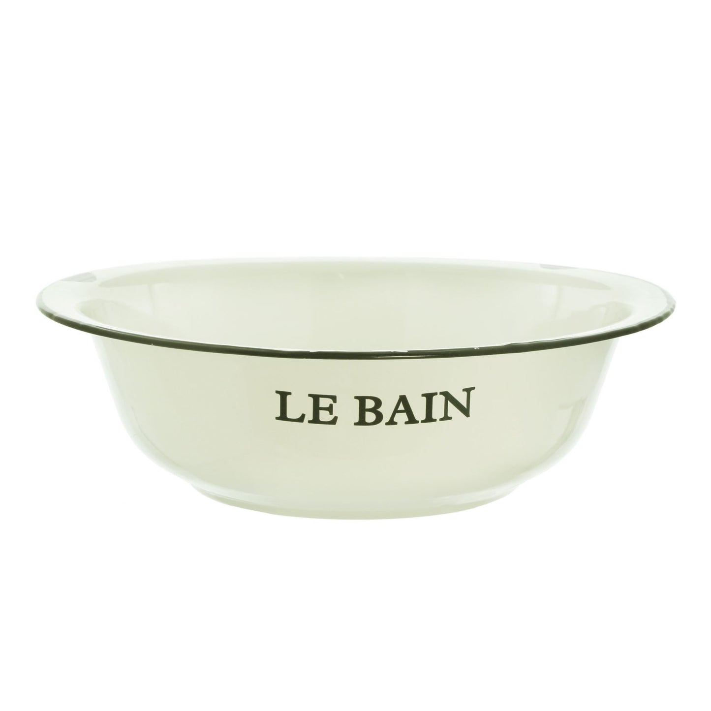 Waschschüssel Le Bain Nostalgie Schüssel Shabby Vintage Emaille-Optik creme weiß