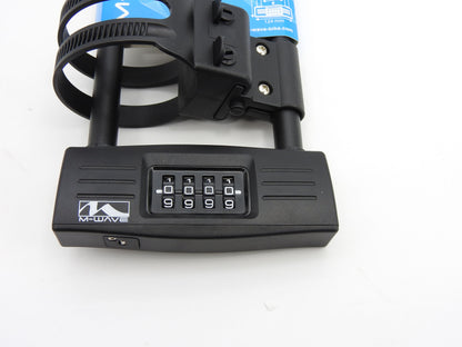 Dickes starkes M-WAVE B 260 Zahlen Bügelschloss 14mm mit Halter