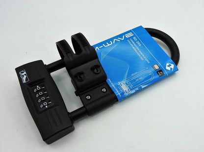 Dickes starkes M-WAVE B 260 Zahlen Bügelschloss 14mm mit Halter