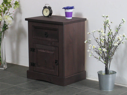Nachtschrank New Mexiko Mexico Nachttisch Nachtkonsole Schrank kolonial