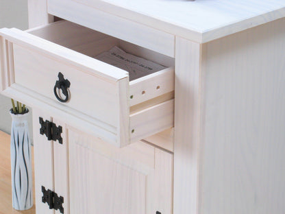 Nachtschrank New Mexiko Mexico Nachttisch Nachtkonsole Schrank weiß