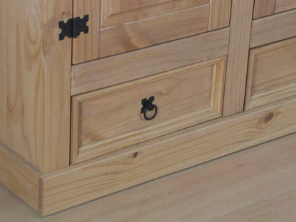 3-türiger Kiefer Kleiderschrank New Mexico natur