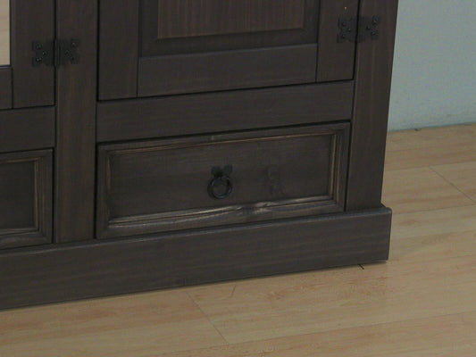 3-türiger Kiefer Kleiderschrank New Mexico kolonial