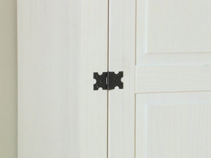3-türiger Kiefer Kleiderschrank New Mexico weiß