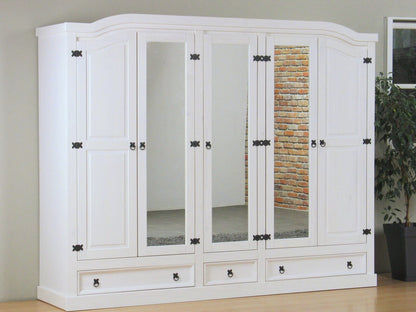 5 türiger Kleiderschrank New Mexico Kiefer massiv Mexiko Schlafzimmer Schrank