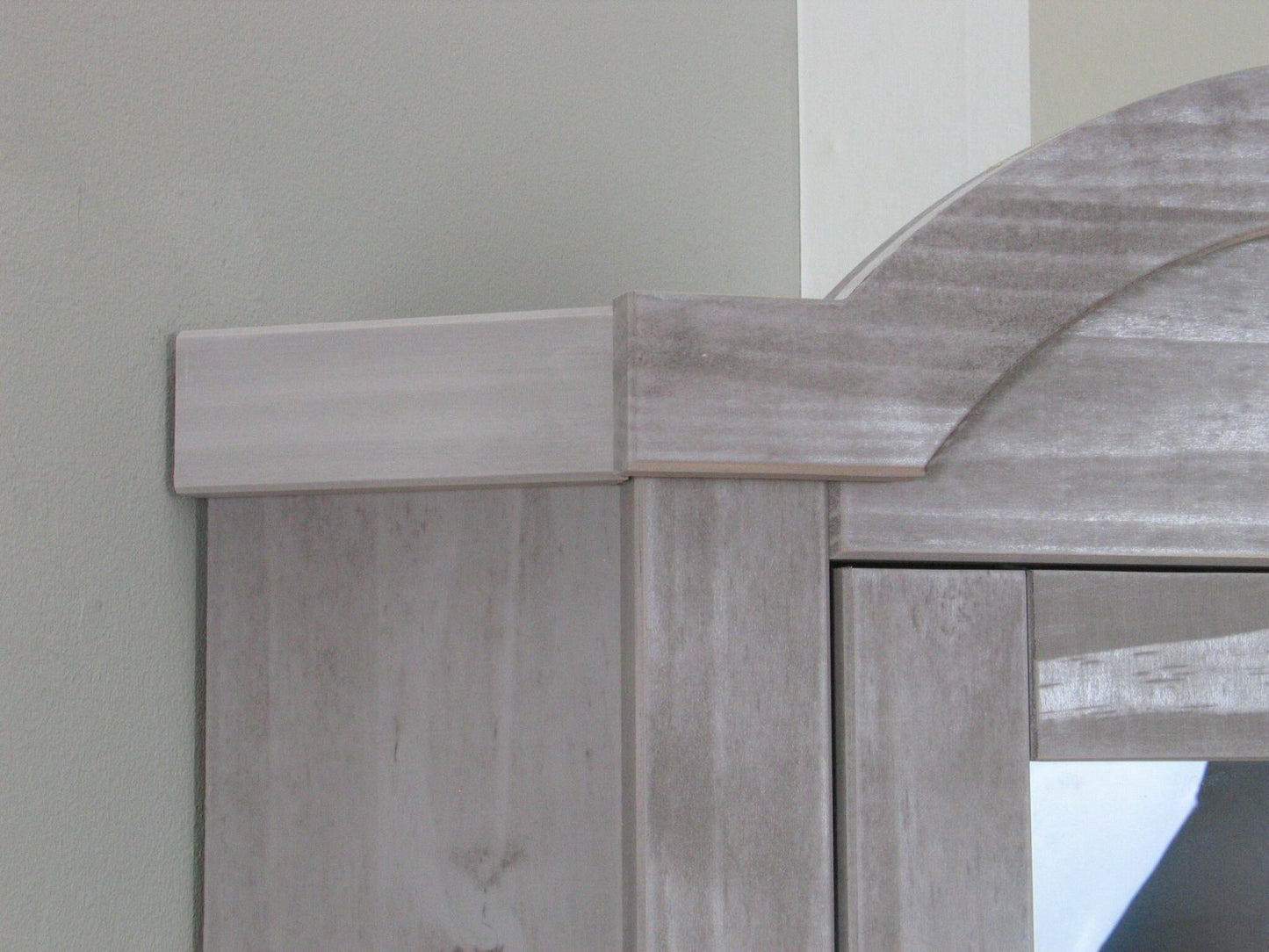 Eckschrank New Mexico Kiefer massiv grau Mexiko Wohnzimmer Vitrine Schrank