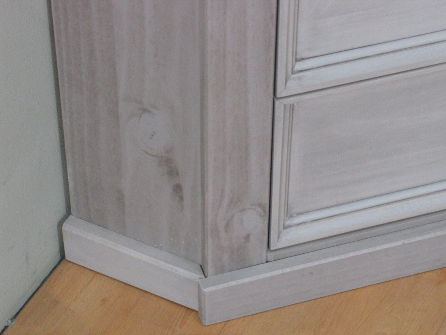 Eckschrank New Mexico Kiefer massiv grau Mexiko Wohnzimmer Vitrine Schrank