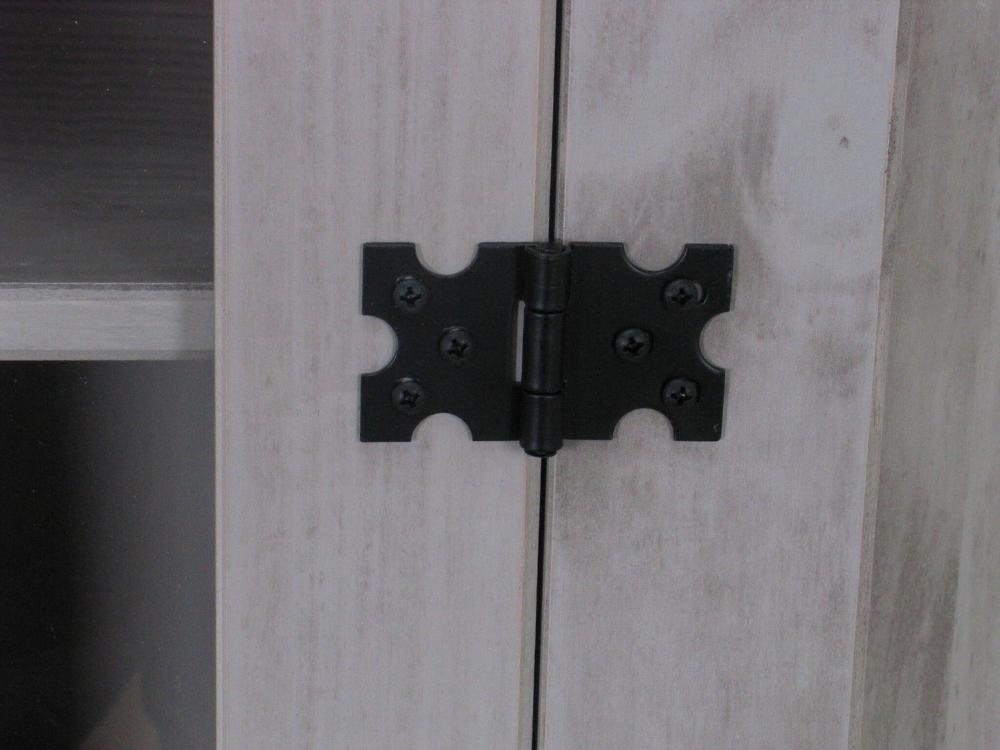 Eckschrank New Mexico Kiefer massiv grau Mexiko Wohnzimmer Vitrine Schrank