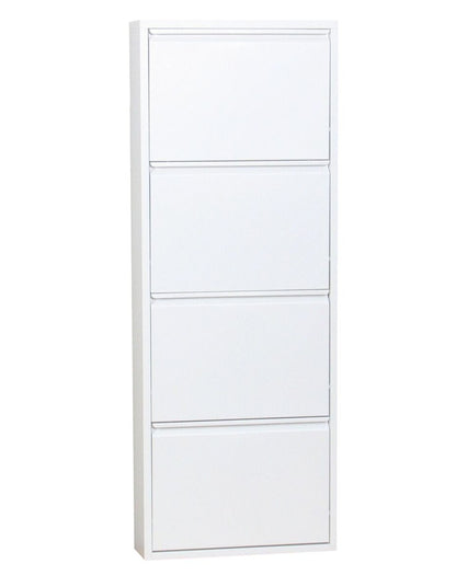 Schuhschrank Pisa New 4 Klappen Metall Schuhkipper Schuh Regal Ablage Schrank