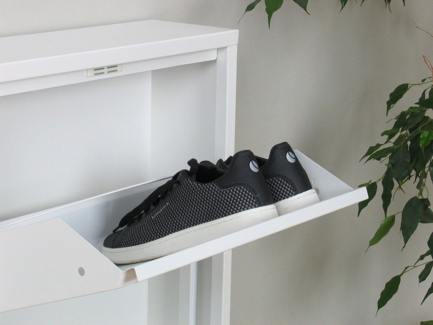 Schuhschrank Pisa New 4 Klappen Metall Schuhkipper Schuh Regal Ablage Schrank
