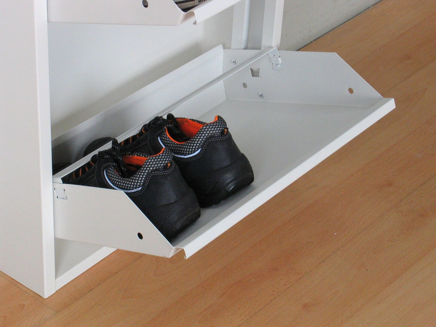 Schuhschrank Pisa New 4 Klappen Metall Schuhkipper Schuh Regal Ablage Schrank