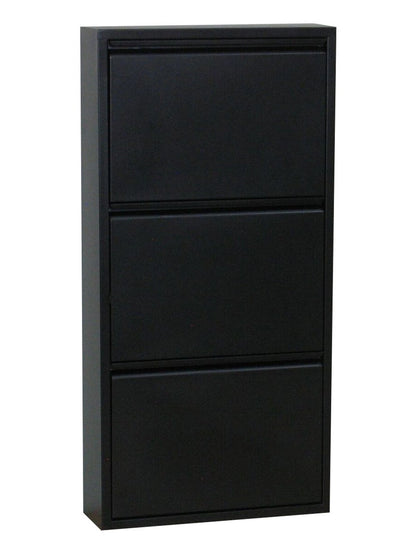 Schuhschrank Pisa New 3 Klappen Metall Schuhkipper Schuh Regal Ablage Schrank