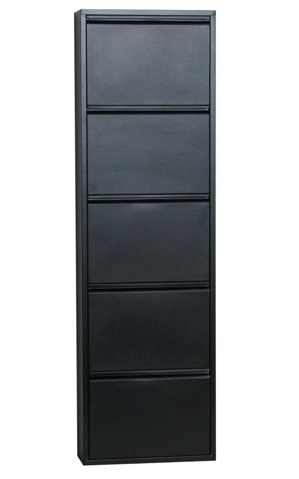 Schuhschrank Pisa New 5 Klappen Metall Schuhkipper Schuhregal Ablage Schrank