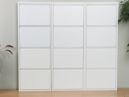 XXL Schuhschrank Pisa New 12 Klappen Metall Schuhkipper Schuh Regal Schrank