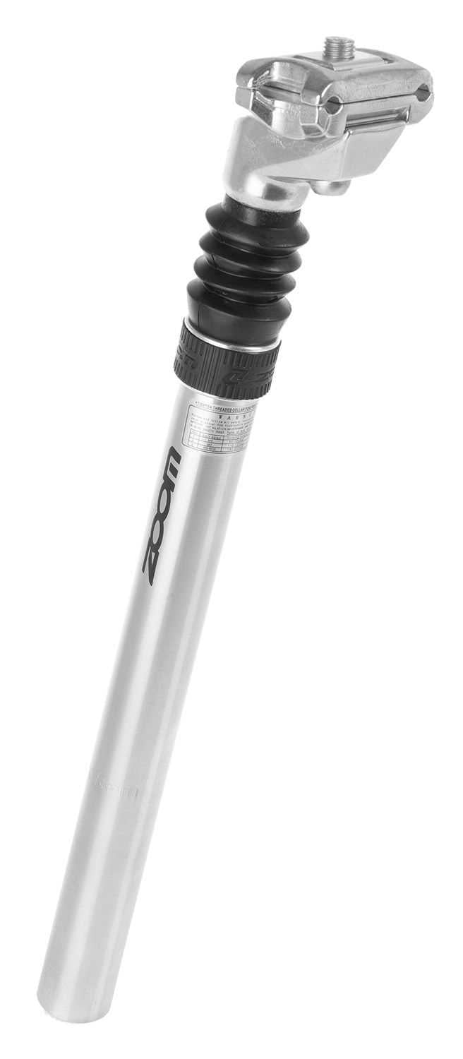 ZOOM Fahrrad Sattelstütze Ø 27,2mm gefedert Alu bis 180kg 350mm Vorspannung