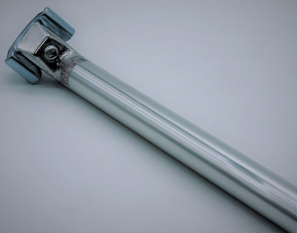 Extra lang verstärkte Sattelstütze 500mm Alu silber bis 180kg Ø 27,2 - 31,8 mm