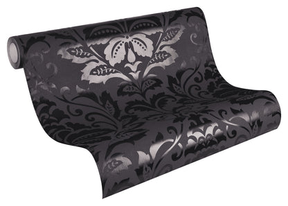 A.S. Création Barocktapete Schwarz 255426 Tapete Black & White Wandtapete Design