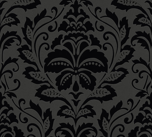 A.S. Création Barocktapete Schwarz 255426 Tapete Black & White Wandtapete Design