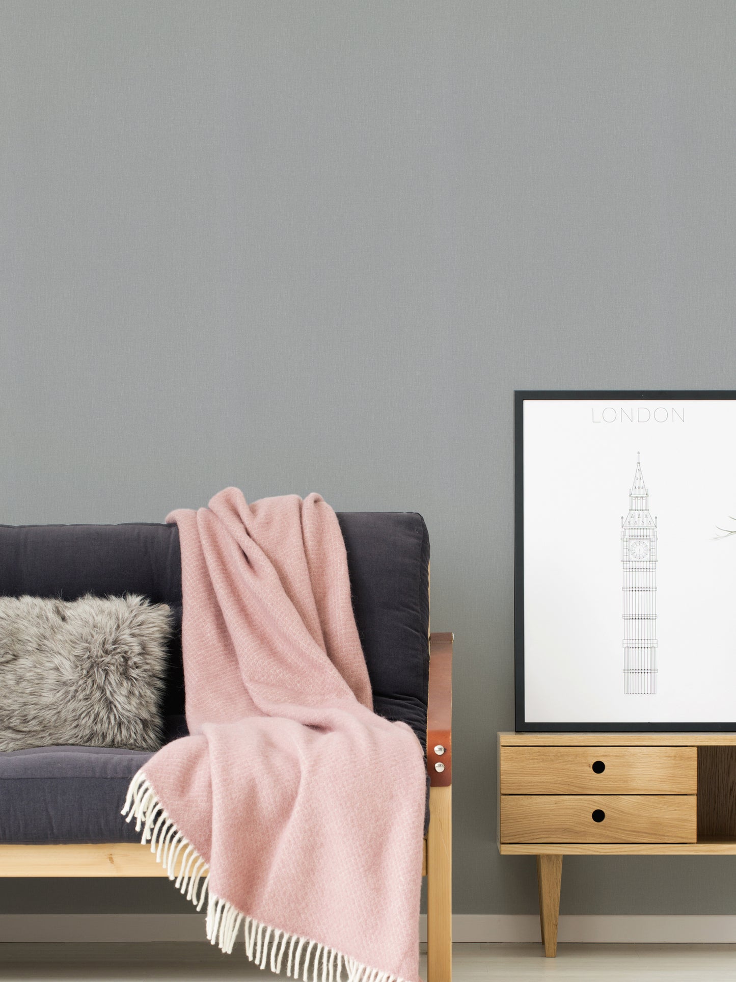 A.S. Création Uni Tapete Grau 293022 Wandtapete Vliestapete Unis Vinyl Rolle