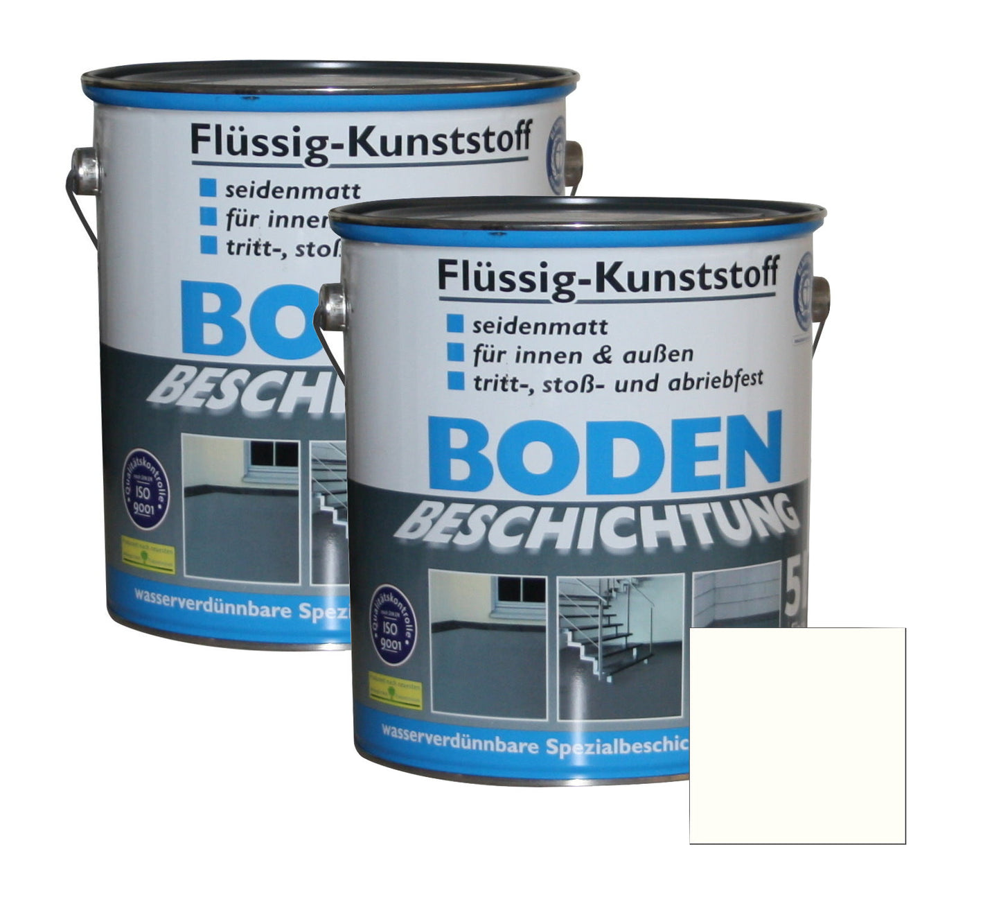 Flüssig Kunststoff 2x 5L Bodenbeschichtung 100m² Betonfarbe Beton Beschichtung