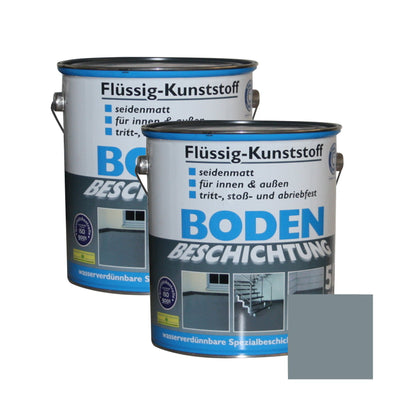 Flüssig Kunststoff 2x 5L Bodenbeschichtung 100m² Betonfarbe Beton Beschichtung