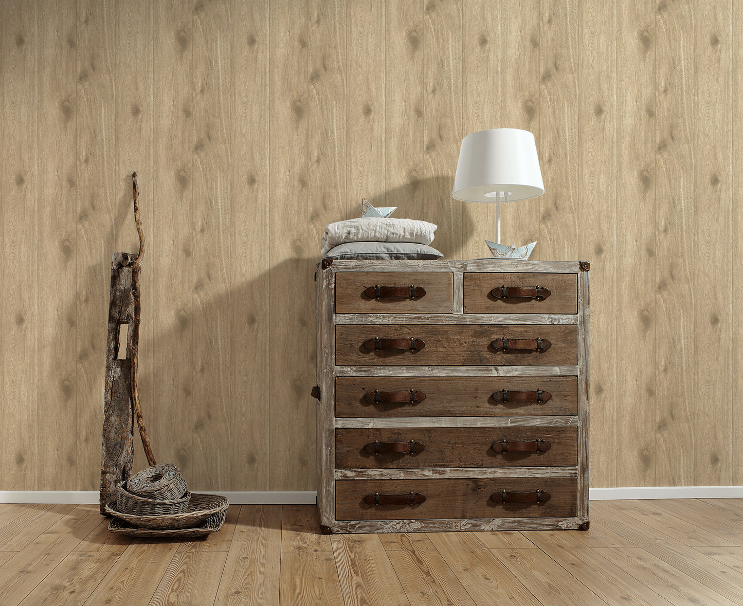 A.S. Création Tapete in Holzoptik Braun Vliestapete 300434 Wandtapete