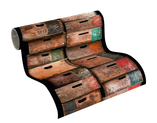 A.S. Création Tapete Holzoptik Braun 300681 Wandtapete Folie selbstklebend