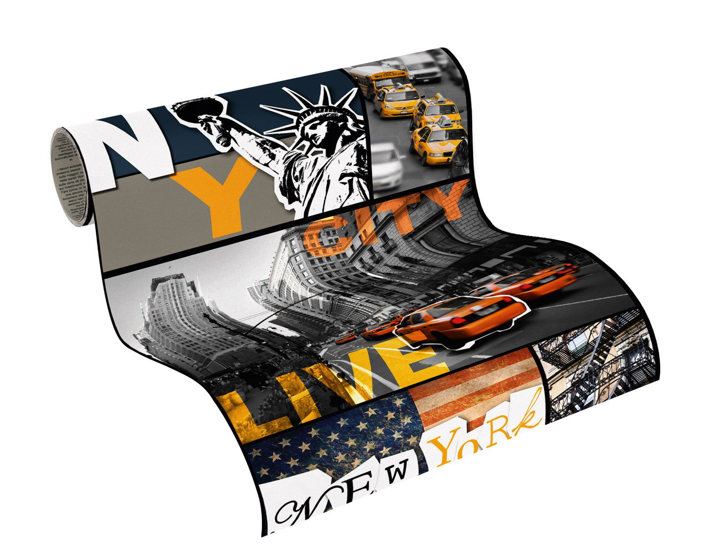 A.S. Création Tapete Orange 300751 Wandtapete Folie selbstklebend Tapete Vinyl