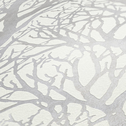 A.S. Création Tapete Attractive 2 300941 Weiß Wald Wandtapete Vlies Vliestapeten