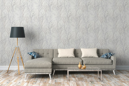 A.S. Création Tapete Attractive 2 300941 Weiß Wald Wandtapete Vlies Vliestapeten