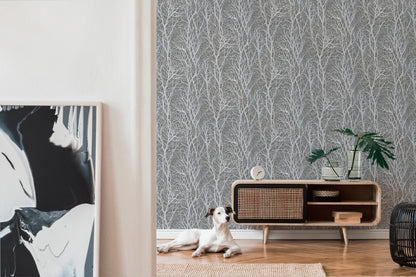 A.S. Création Tapete Attractive 2 300943 Grau Wald Wandtapete Vlies Vliestapeten