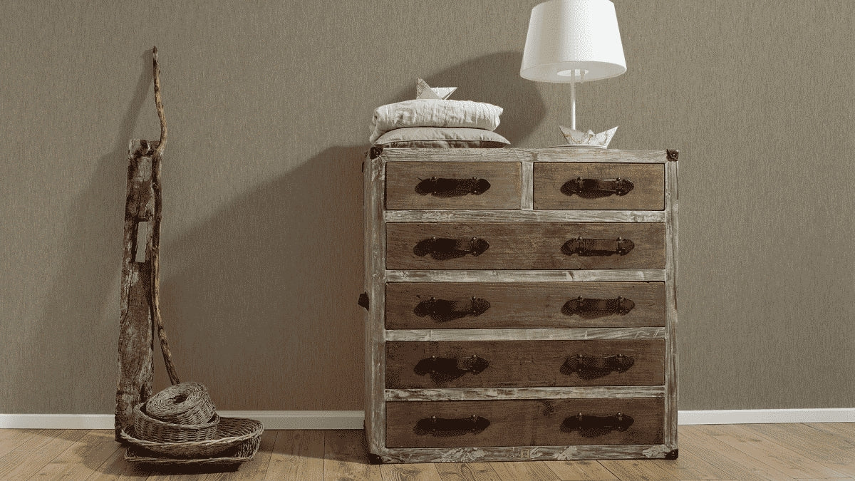 A.S. Création Unitapete Uni Braun 301393 Tapete Longlife Colours Wandtapete