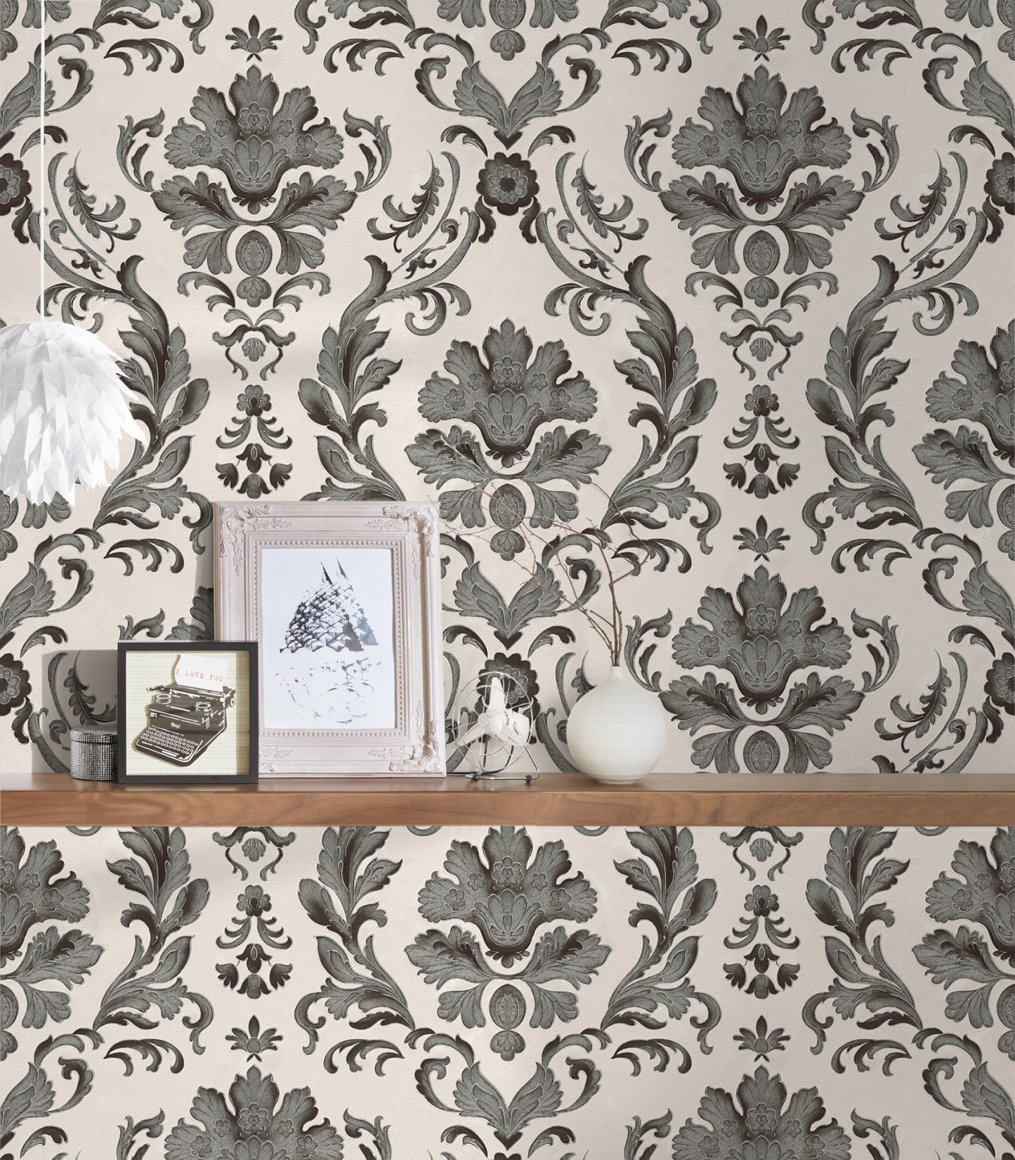 Barocktapete Schwarz Papiertapete 301901 Wandtapete A.S. Création Tapete