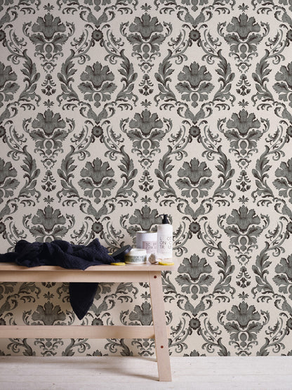 Barocktapete Schwarz Papiertapete 301901 Wandtapete A.S. Création Tapete