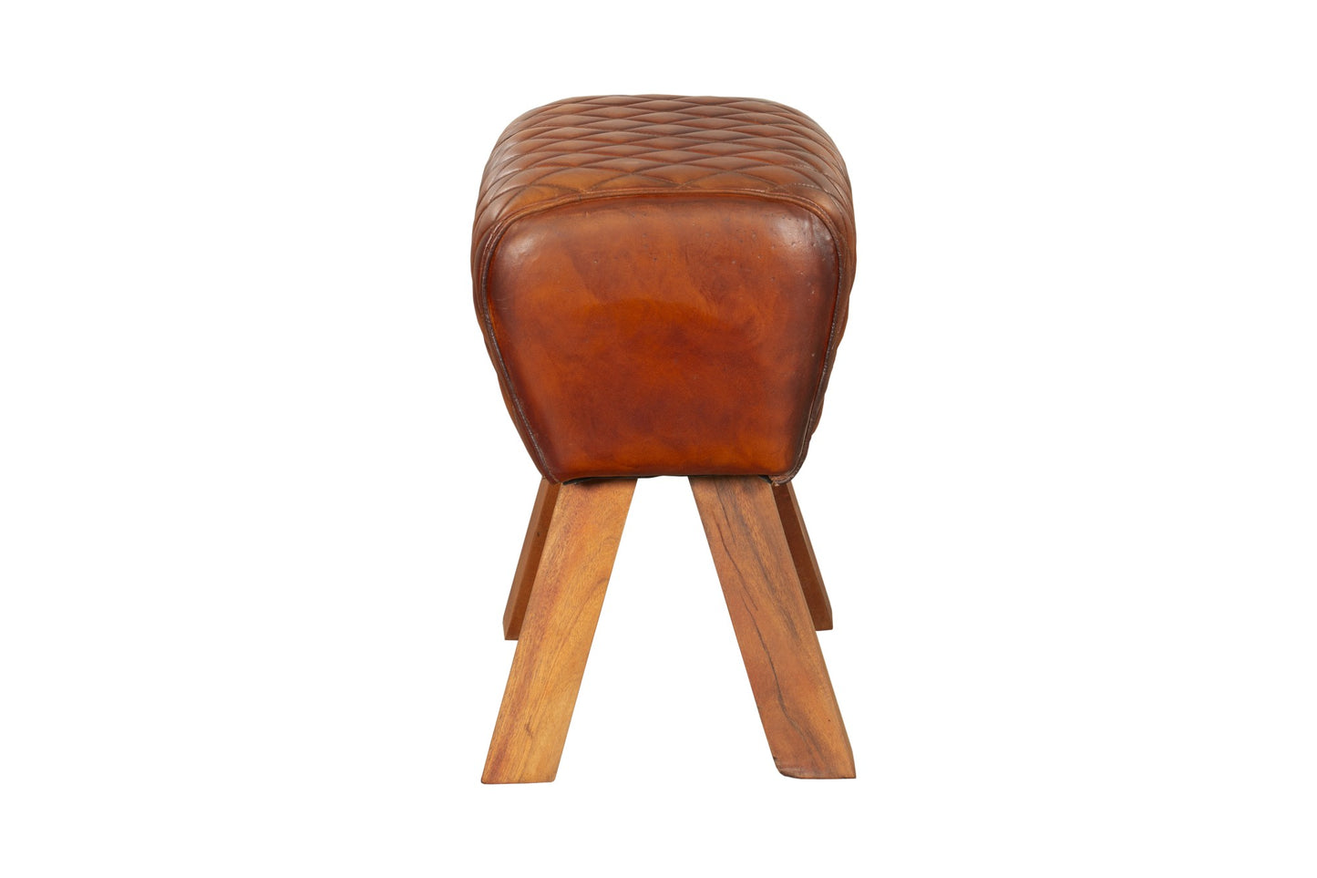 INTERIA Home & Living Hocker NOIDA Holz Mango Schemel Beistelltisch Fusshocker