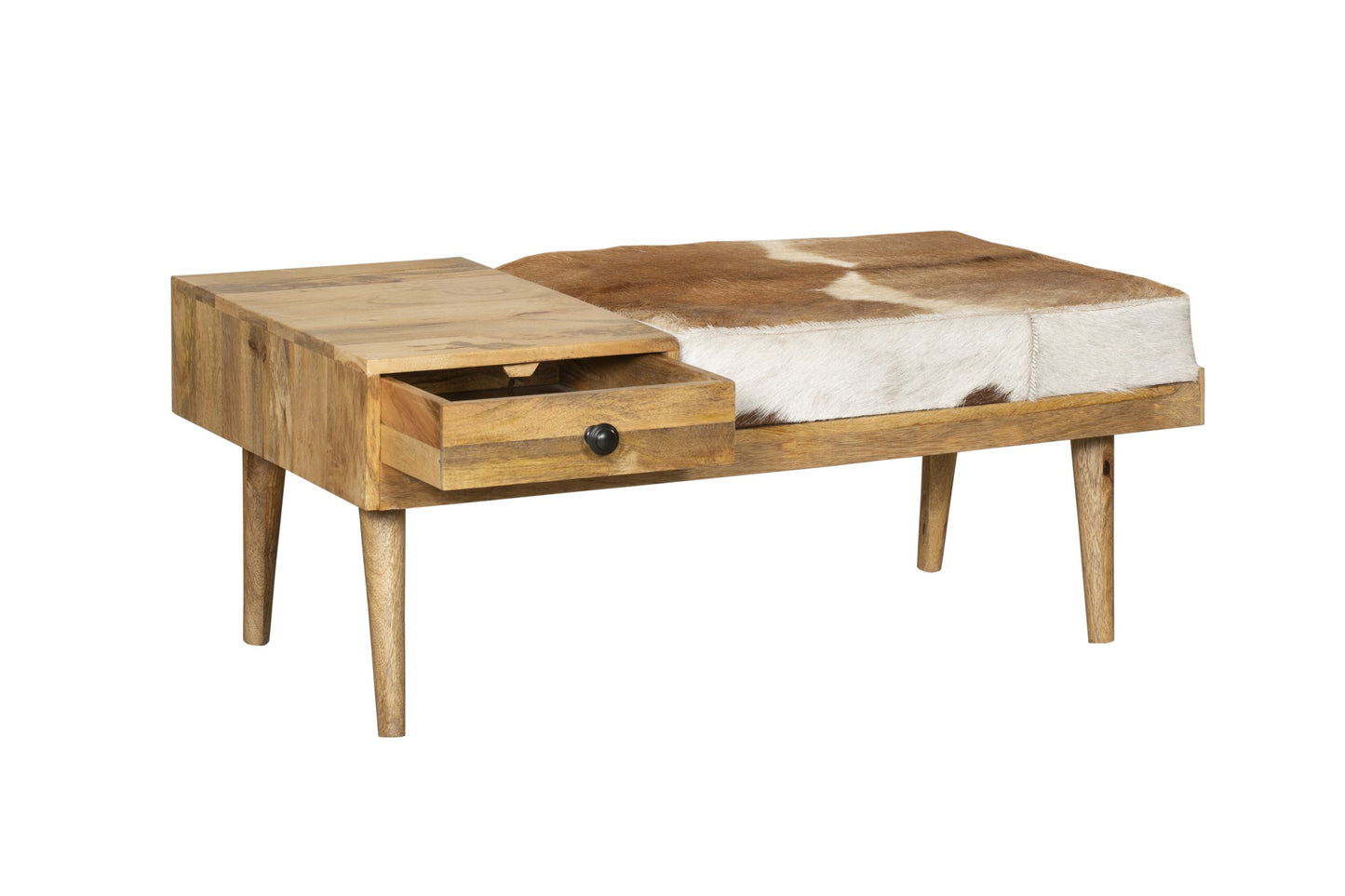INTERIA Home & Living Sitzbank PATNA Holz Bank Telefonbank Möbel Mango Altholz
