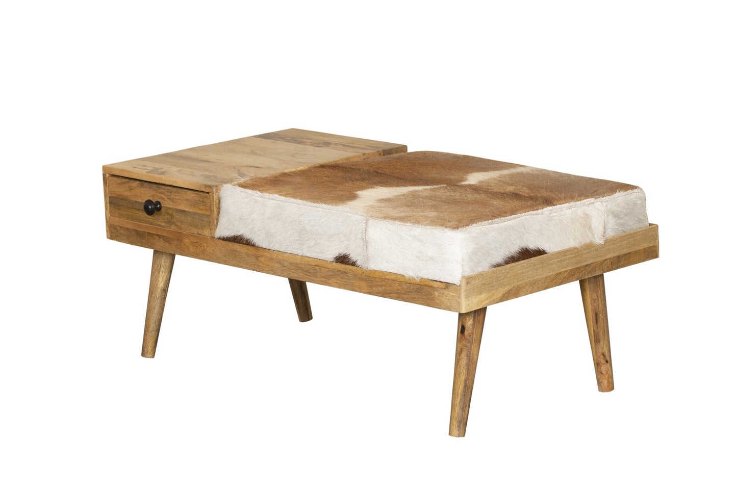 INTERIA Home & Living Sitzbank PATNA Holz Bank Telefonbank Möbel Mango Altholz