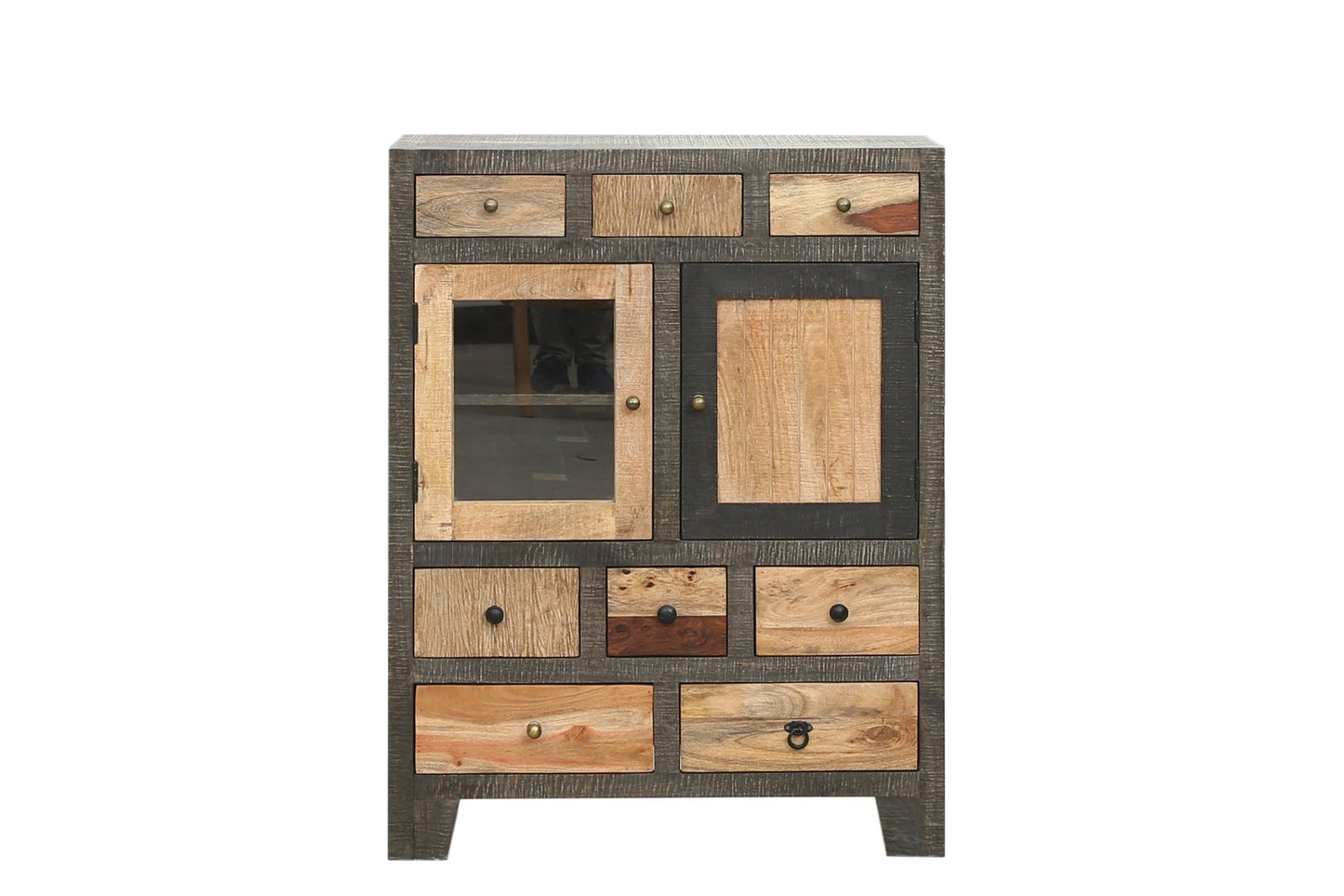 INTERIA Home & Living Kommode 118cm TARIM Sideboard Schrank Holz Mango Highboard