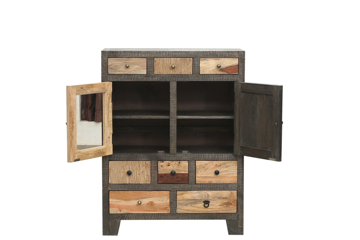 INTERIA Home & Living Kommode 118cm TARIM Sideboard Schrank Holz Mango Highboard