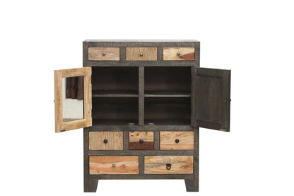 INTERIA Home & Living Kommode 118cm TARIM Sideboard Schrank Holz Mango Highboard
