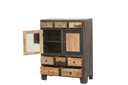 INTERIA Home & Living Kommode 118cm TARIM Sideboard Schrank Holz Mango Highboard