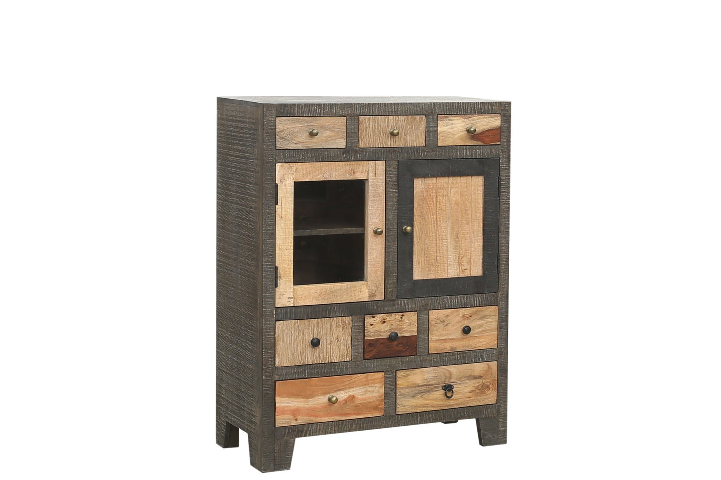 INTERIA Home & Living Kommode 118cm TARIM Sideboard Schrank Holz Mango Highboard