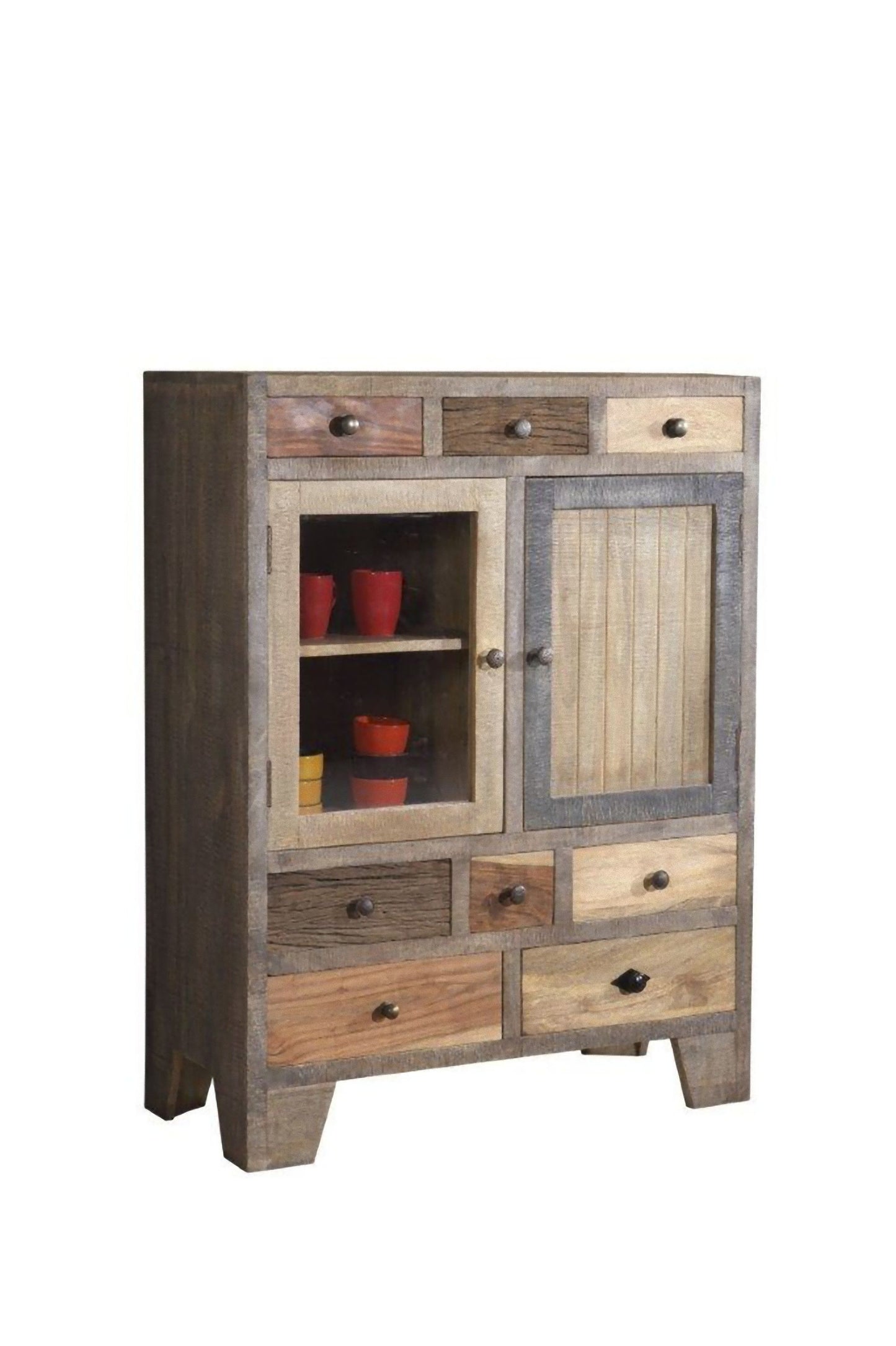 INTERIA Home & Living Kommode 118cm TARIM Sideboard Schrank Holz Mango Highboard