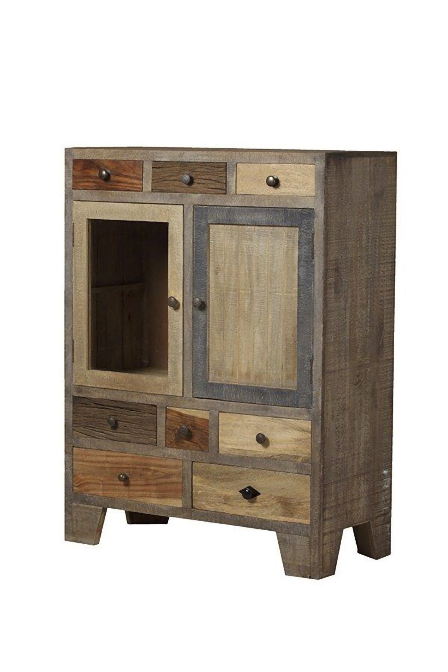 INTERIA Home & Living Kommode 118cm TARIM Sideboard Schrank Holz Mango Highboard