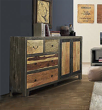 INTERIA Home & Living Sideboard 88cm TARIM Kommode Schrank Anrichte Holz Buffet