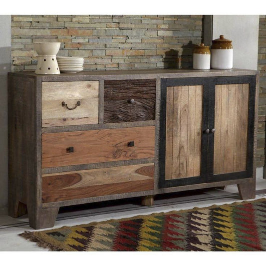 INTERIA Home & Living Sideboard 88cm TARIM Kommode Schrank Anrichte Holz Buffet